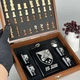 Набор шахматы и фляга из нержавейки фляга 4 рюмки 9oz, VexShop подарок мужчине фляга и рюмки 265 мл (61136-3) - изображение 2