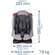 Автокрісло дитяче "MN3X", Capsula, 9-25kg, 0,5-6років, сірий, 775020 - изображение 4
