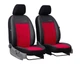 Чехлы на передние сиденья для RENAULT SANDERO 2007-2012 Pok-ter экокожа с алькантарой Exclusive Красный - изображение 1
