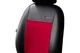 Чехлы на передние сиденья для RENAULT SANDERO 2007-2012 Pok-ter экокожа с алькантарой Exclusive Красный - изображение 2