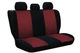 Авточехлы из автоткани для RENAULT SANDERO 2007-2012 Pok-ter VIP черные с красной вставкой - изображение 3