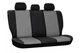 Авточохли з екошкіри RENAULT SANDERO 2007-2012 Pok-ter Road з сірою вставкою - зображення 8