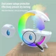 Зволожувач повітря нічник з RGB підсвіткою T00K8 антигравітаційний крапельний ефект Білий - зображення 3