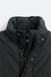 Куртка утеплена стьобана Zara M сіро-зелений 6518/501/518 - зображення 12