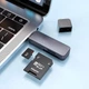 Перехідник HOCO Spirit 2-in-1 USB 2.0 Card reader HB45 |480Mbps, 2TB Max| metal-grey - зображення 5