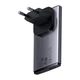 Адаптер сетевой Baseus Gan5 Pro Ultra - Slim Fast Charger C + U 65W (Overseas Edition) (CCGP150113) серый - изображение 1