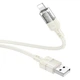 Кабель Hoco Lightning Spirit transparent charging data cable U129 |2.4A, 1.2M| black - зображення 4