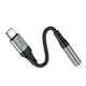 Переходник HOCO Fresh Digital Type-C to 3.5 audio converter LS36 |0.12m, DAC| черный - изображение 6