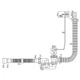 Сифон для ванни Waterstal А-80089 1 1/2″ 40/50 пластик білий (GSR-000013271) - зображення 2