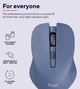 Компьютерная мышь TRUST MYDO SILENT WL беспроводная Blue (Синий) (ERC-25041_TRUST) - изображение 5