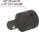 Klucz udarowy akumulatorowy Yato 18 V Li-Ion 6 Ah, kwadrat 3/4", 2400 Nm (YT-828073) - obraz 2