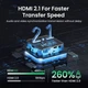 Переключатель HDMI 8K UGREEN CM561 HDMI 2.1 Bi-directional Switch сплиттер 2in-1out (1in-2out) 8K@60Hz 4K@120Hz для TV Xiaomi Xbox SeriesX PS5 Black (90385) - изображение 4