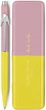 Ручка шариковая Caran d'Ache 849 Paul Smith Chartreuse Yellow & Rose Pink Синяя 1 мм в металлическом пенале (7630002353250) - изображение 3