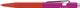 Ручка шариковая Caran d'Ache 849 Paul Smith Warm Red & Melrose Pink Синяя 1 мм в металлическом пенале (7630002353137) - изображение 2