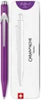 Ручка шариковая Caran d'Ache 849 Colormat-X Синяя 1 мм Фиолетовый корпус в подарочном футляре (7630002352048) - изображение 3