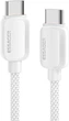 Кабель Essager Breeze USB Cable Type C to Type C 2 м White 100W (EXCTT1-WLA02-P) - изображение 1