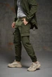 Мужской костюм Softshell утепленный куртка и штаны на флисе Intruder 0323 S Хаки ( IN - 0323/2 A ) - изображение 14