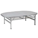Стол Bo-Camp Premium Oval 120x80 cm Grey (1404420) - изображение 2