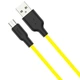 Кабель USB Hoco X21 Plus Silicone Micro 1m (black/yellow) - зображення 2