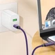 Дата кабель HOCO U125 Benefit 27W Type-C to Lightning (1.2m) (Purple) (192207) - зображення 4