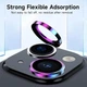 Защитное стекло Epik Metal Classic на камеру (в упак.) для Apple iPhone 15 (6.1") / 15 Plus (6.7") Сиреневый / Rainbow - изображение 4