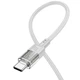 Дата кабель HOCO U129 Spirit Transparent Type-C to Type-C 60W (1.2m) (Gray) (199126) - зображення 3