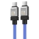 Дата кабель Baseus CoolPlay Series Type-C to Type-C 100W (1m) (CAKW00020) (Blue) (191133) - изображение 3