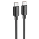 Дата кабель Hoco X96 Hyper Type-C to Type-C 60W (1m) Black - зображення 1