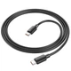 Дата кабель Hoco X96 Hyper Type-C to Type-C 60W (1m) Black - зображення 4