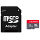 Карта памяти USAMS US-ZB116 TF High Speed Card 8 Gb + adapter (Red) (192508) - изображение 1