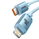 Дата кабель Baseus Crystal Shine Series Type-C to Lightning 20W (1.2m) (CAJY00020) (Sky Blue) (191120) - изображение 3