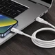 Дата кабель Proove Soft Silicone Type-C to Lightning 27W (1m) White - зображення 4