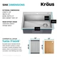 Кухонна мийка Kraus Kore 711х558 мм сатин KWT310-28 - зображення 5