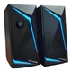 Акустическая система Gtplayer GT-Spker 2 колонки для компьютера и ноутбука с RGB подсветкой 6 Вт подключение по Bluetooth и Mini-jack 3.5 мм питание от USB - изображение 1