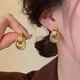 Сережки-вузли з фактурним плетінням "Aura Intertwined" Honey Fashion Accessories золотистий (120195) - зображення 2