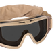 Захисна маска Revision Desert Locust Goggle з темною лінзою Tan - изображение 4