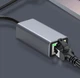 Мережевий адаптер USB Type-C - RJ45 LAN Ethernet Гігабіт 1000 Мбіт/с Aluminium Dark Grey (48737) - зображення 3