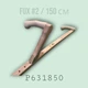 Косовище для косы деревянное 150 см (№2), 1,5 кг, FUX (P631850) - изображение 3
