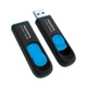 USB флеш накопитель ADATA 256GB UV128 Black/Blue USB 3.2 (AUV128-256G-RBE) - изображение 3