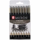 Лайнер Sakura Набір Pigma Micron 8 шт, Чорний (8712079459536) - зображення 1