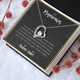 Подарок маме от дочки- ожерелье с подвеской Сердце и поздравительной карточкой сообщения "Благодарю" - изображение 5