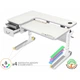 Парта Mealux Woodville Multicolor TG Energy (BD-850 TG/MC Energy) - зображення 8