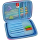 Пенал Cool For School 1 отделение с органайзером голубой (QT-5627-Blue) - изображение 2