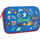 Пенал Cool For School с тиснением 1 отделение Голубой (QT-5638-Blue) - изображение 1