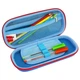 Пенал Cool For School с тиснением 1 отделение Черный (QT-5697-Blue) - изображение 2