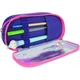 Пенал Cool For School 2 отделения неоновый с помпоном Красный (CF6618-red) - изображение 2