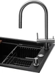 Кухонная мойка GRANADO Royal Estella 6-в-1 Black Shine - изображение 4