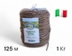 Кембрик, агрошнурок, коричневый, 4мм, EXTRA (23FIPEGRVM4), 1кг, 125м, CORDIOLI - изображение 1