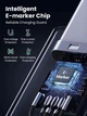 Кабель PD3.1 USB-C 240W UGREEN US535 Type-C to Type-C для быстрой зарядки ноутбука, планшета, смартфона 5А 48V Supercharge Space Grey 2m (90440) - изображение 8