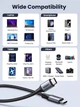 Кабель PD3.1 USB-C 240W UGREEN US535 Type-C to Type-C для быстрой зарядки ноутбука, планшета, смартфона 5А 48V Supercharge Space Grey 2m (90440) - изображение 10